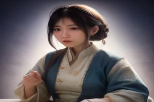 写真图片户外草地黄金时段拍摄，逆光下人物轮廓光晕美丽，色调温暖清新